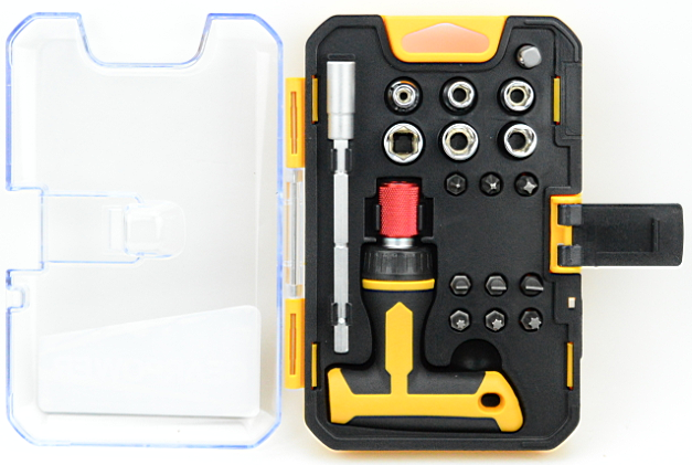 HZF-8656   18pcs Ratchet Screwdriver&Bits Set