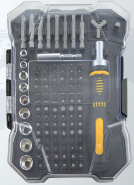 HZF-8403 105pc Screwdriver & Bits Set  