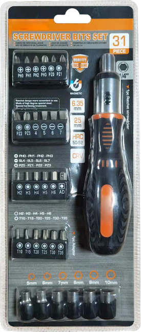 HZE8577 31pc Screwdriver Set 