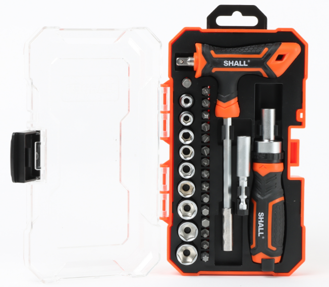 HZF-9150   28pc Ratchet Screwdriver&Bits set