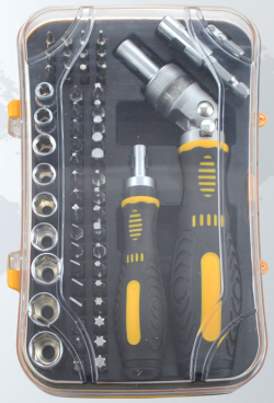HZF-8228   61pc Ratchet Screwdriver&Bits Set