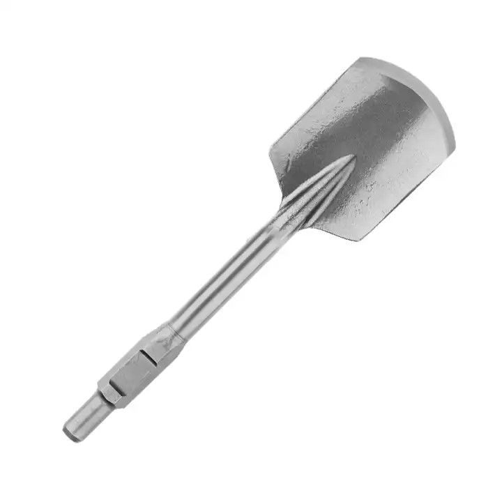 30mm PH65A Hex Shank Demolition Jack Hammer Clay Spade Chisel for Removing Hard Dirt Clay and Loose Concrete